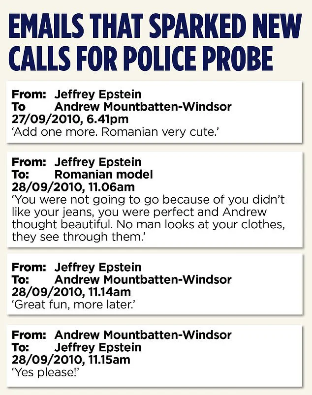 Alleged Jeffrey Epstein Visit to Buckingham Palace Sparks Calls for Criminal Probe into Prince Andrew