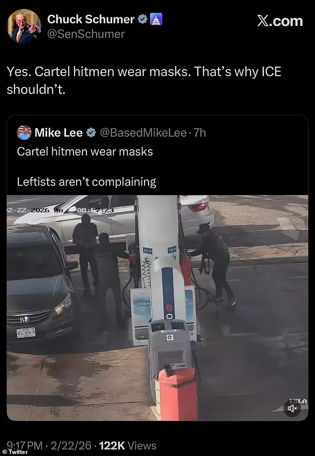 Senator Mike Lee Faces Backlash as Post Comparing ICE Agents to Mexican Cartel Members Sparks Outcry Amid Escalating Violence