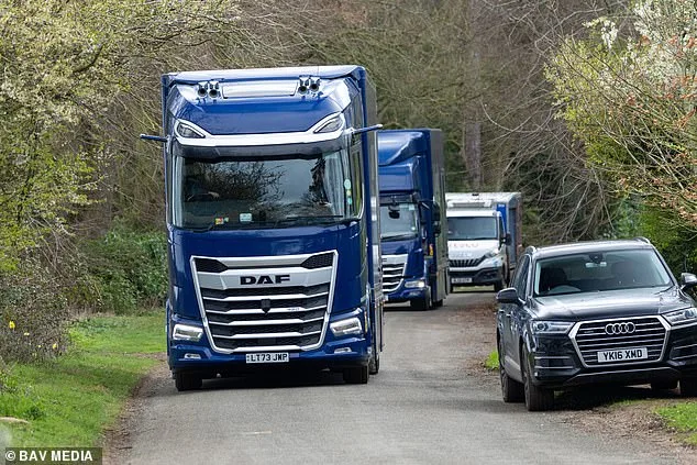 Art-Laden Removal Vans Mark Prince Andrew's Relocation to Sandringham's Marsh Farm Ahead of Easter