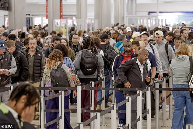 Government Shutdown Sparks Airport Gridlock, Leaving Travelers in Hours-Long Lines