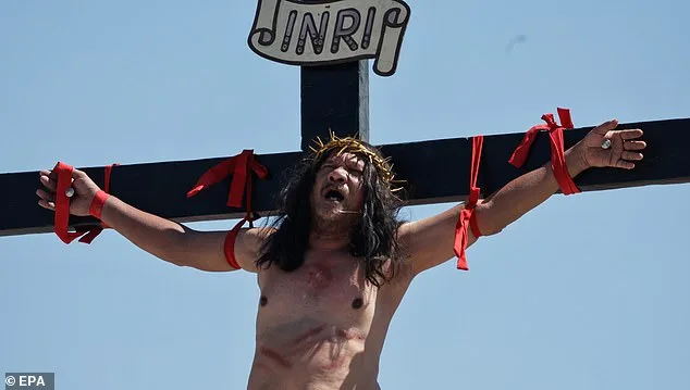 Devout Catholic in Philippines Endures Annual Crucifixion Reenactment as Visceral Tradition Draws Crowds